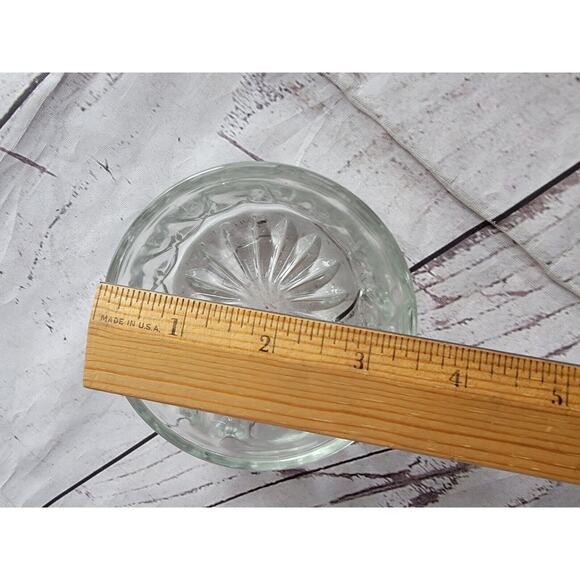 VINTAGE DIAMOND PATTERN CLEAR GLASS Nut Candy BOWL 4.5" Across Top 2" Deep - Picture 4 of 5